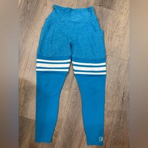 Bombshell Sportswear Blue and White Leggings